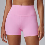 High-Stretch Nylon Spandex Yoga Shorts – 3-Inch