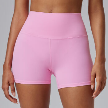 High-Stretch Nylon Spandex Yoga Shorts – 3-Inch